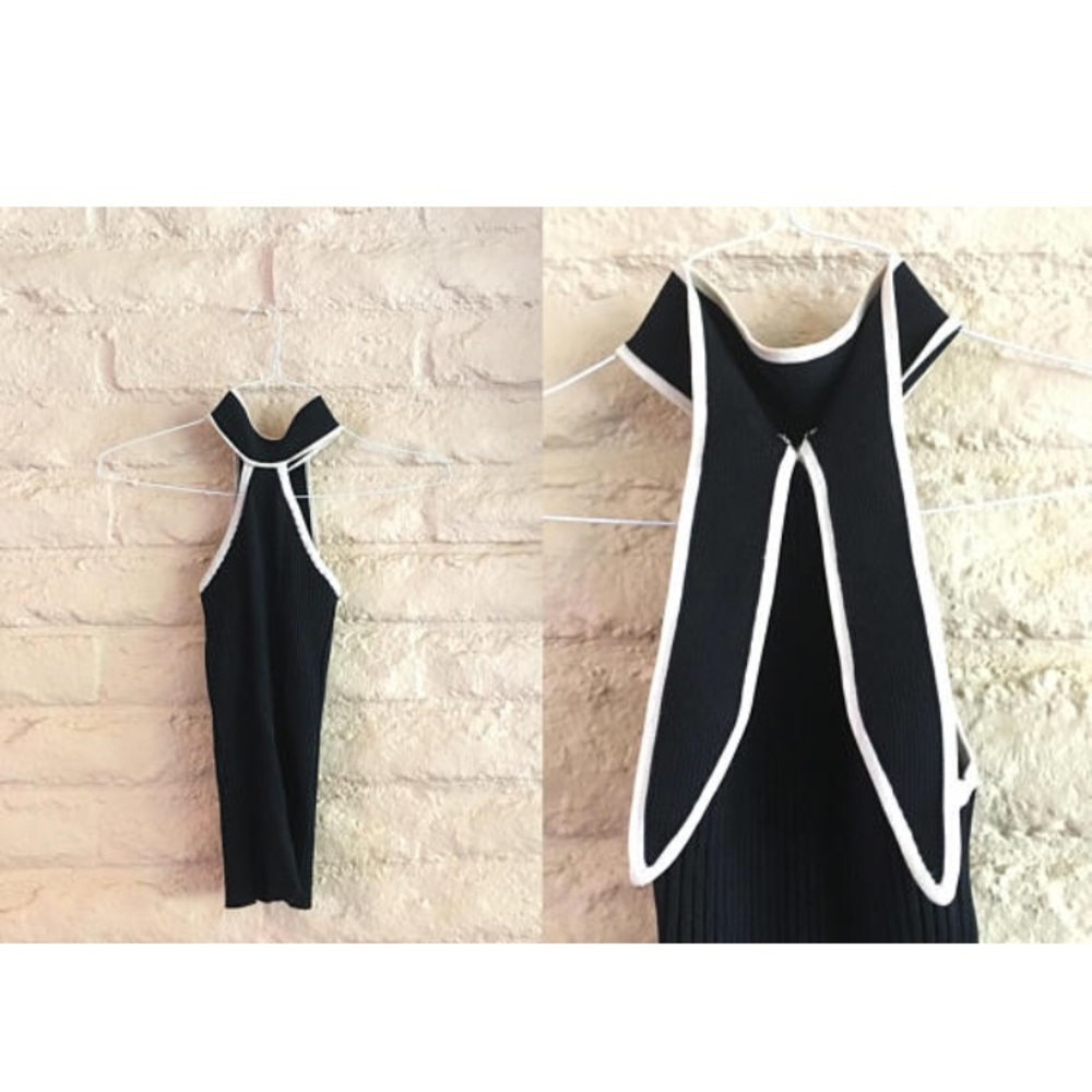 super rare vintage halter top y2k sweater tank 90s